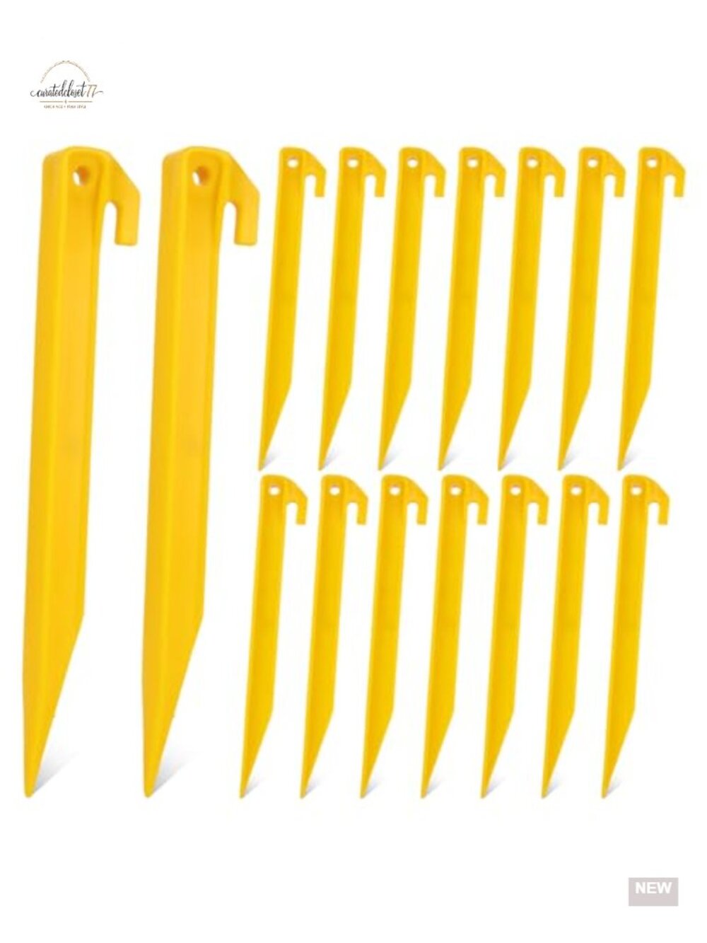 80 PCS 9" Heavy Duty Plastic Tent Stakes Camping Garden Outdoor